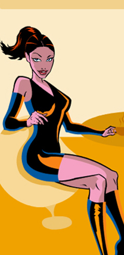 Donna seduta al Tavolo